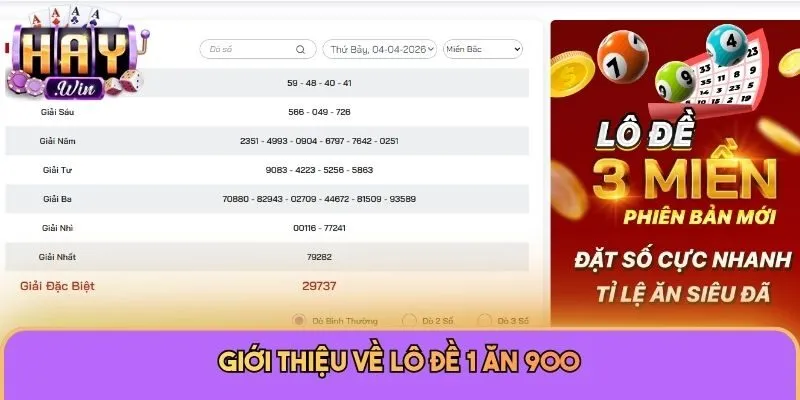 Lô Đề 1 Ăn 900 - Siêu Phẩm Cá Cược Dành Cho Dân Chơi Haywin 1 Giới thiệu về lô đề 1 ăn 900